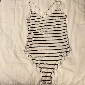 Black and white bodysuit